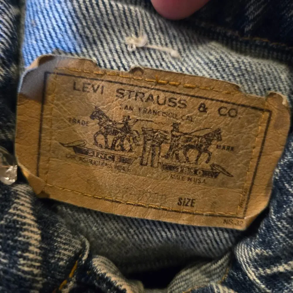 Vintage Levi's Kids 6 Custom Rock N Roll Denim Jacket One Of A Kind